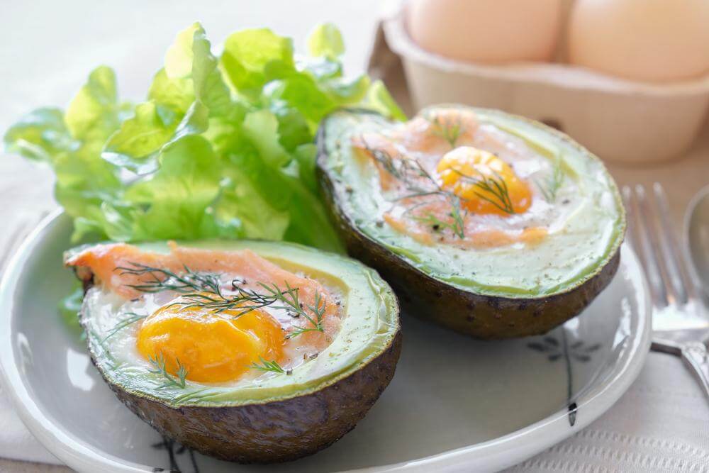 ketogenic fasting meal avocado eggs bacon