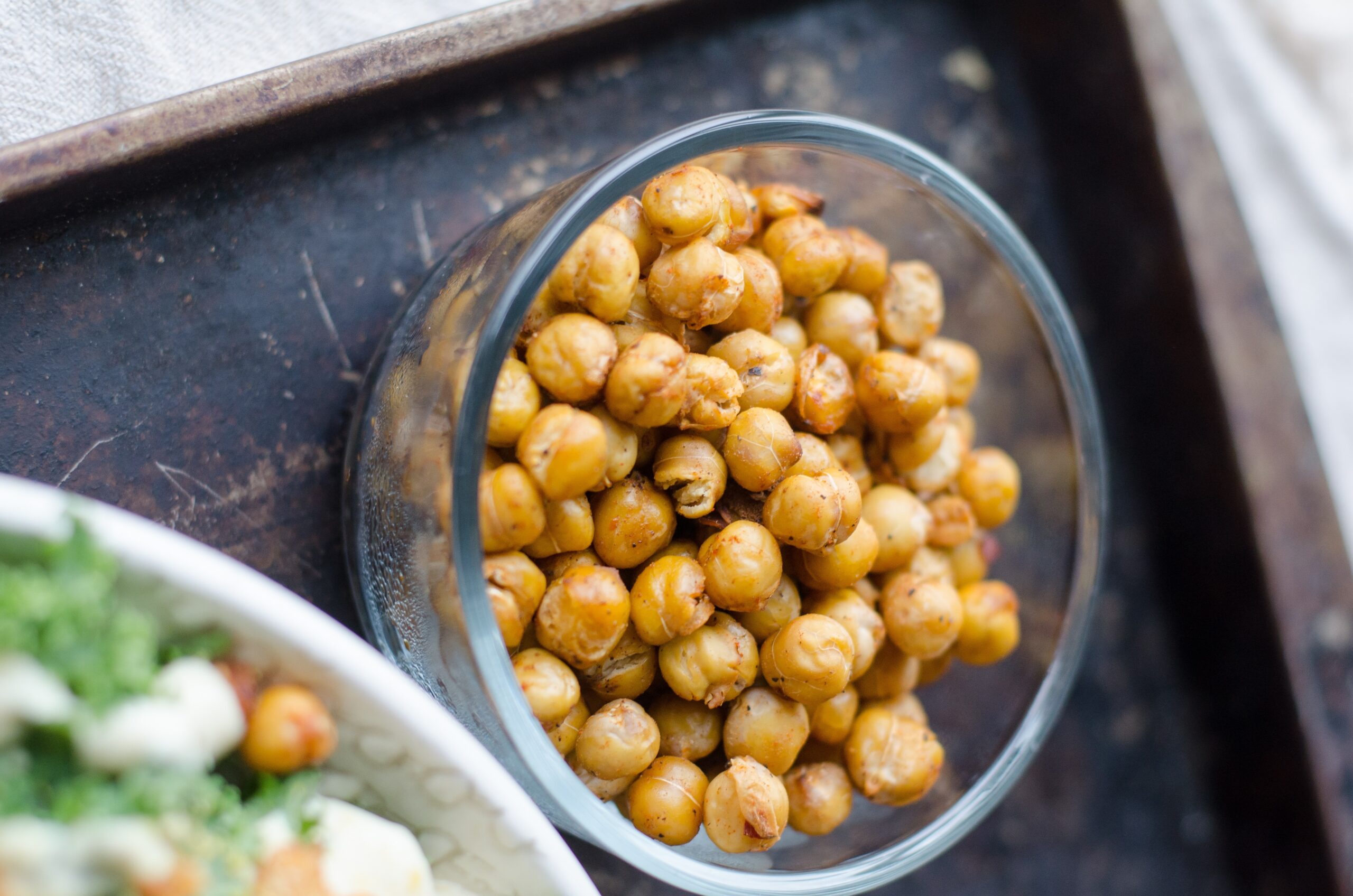 chick pea and apple salad with fennel